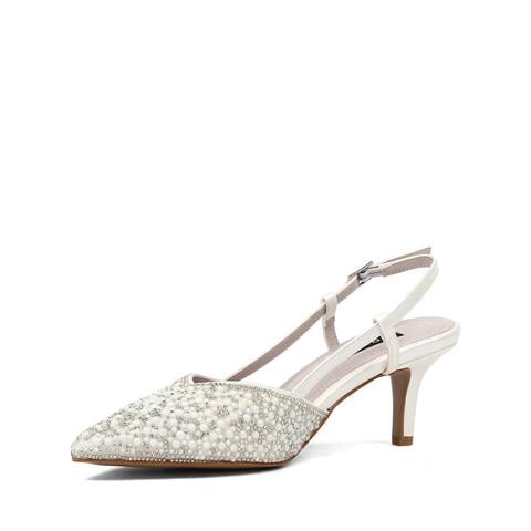 Kadın Sedef Arkası Açık İnce Topuklu Abiye Ayakkabı