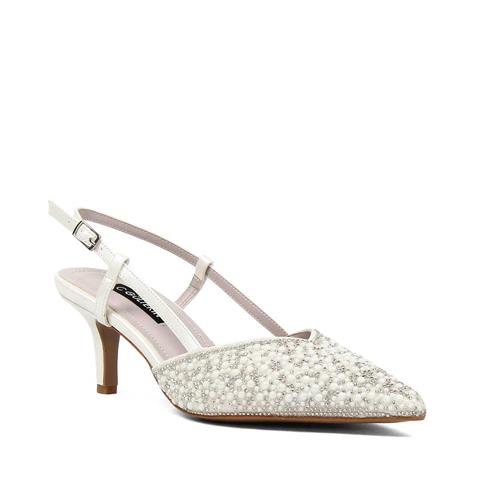 Kadın Sedef Arkası Açık İnce Topuklu Abiye Ayakkabı