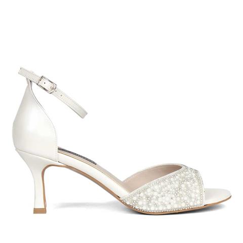 Kadın Sedef Taşlı Arkası Kapalı Abiye Ayakkabı