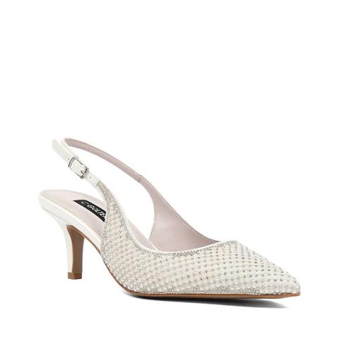 Kadın Sedef Taşlı İnce Topuklu Abiye Ayakkabı