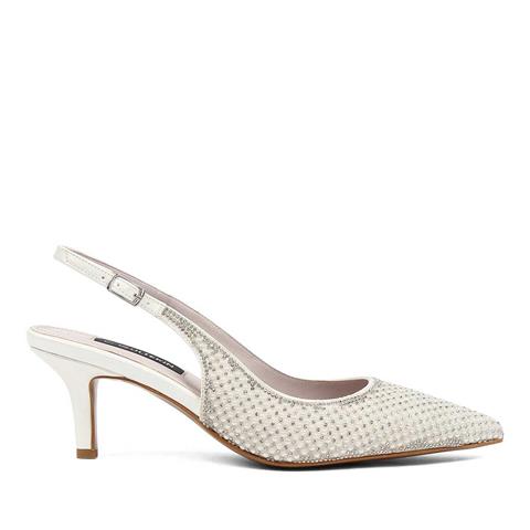 Kadın Sedef Taşlı İnce Topuklu Abiye Ayakkabı