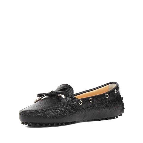 Kadın Siyah Bağcıklı Deri Ayakkabı