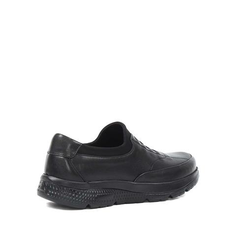 Kadın Siyah Bağcıklı Deri Ayakkabı