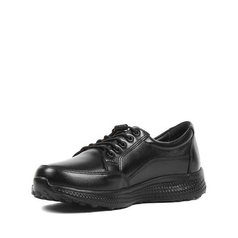 Kadın Siyah Bağcıklı Deri Ayakkabı