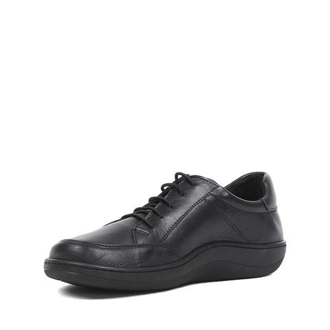 Kadın Siyah Bağcıklı Fermuarlı Deri Ayakkabı