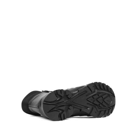 Kadın Siyah Çift Fermuarlı Deri Bot