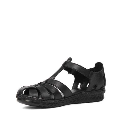 Kadın Siyah Cırt Cırtlı Gladyatör Sandalet