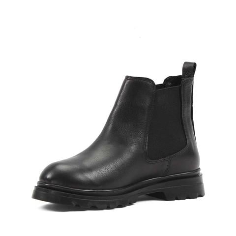Kadın Siyah Deri Chelsea Bot