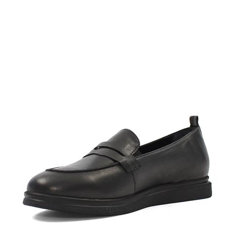 Kadın Siyah Deri Loafer