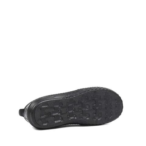 Kadın Siyah Dikiş Detaylı Deri Ayakkabı