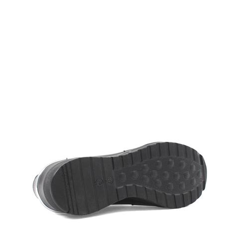 Kadın Siyah Dolgu Topuklu Deri Sneaker