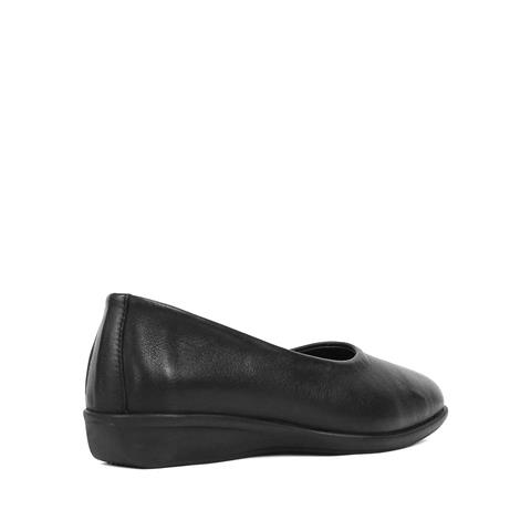 Kadın Siyah Düz Deri Ayakkabı