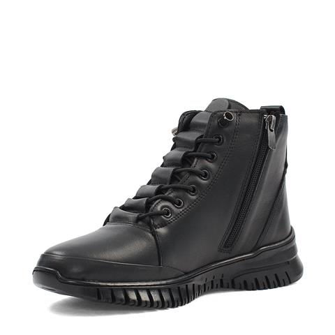 Kadın Siyah Fermuarlı Deri Bot