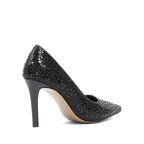 Kadın Siyah Parlak İnce Topuklu Stiletto