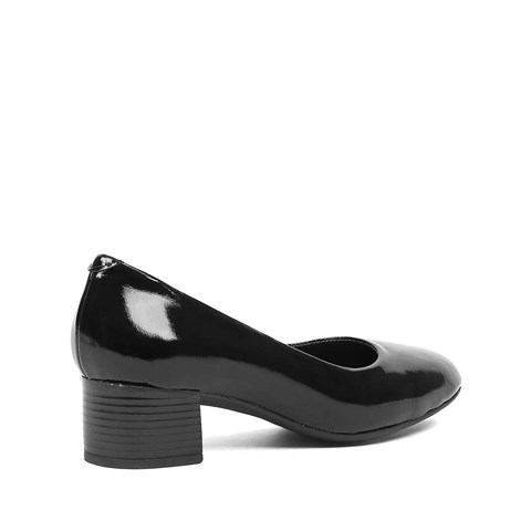 Kadın Siyah Rugan Deri Ayakkabı