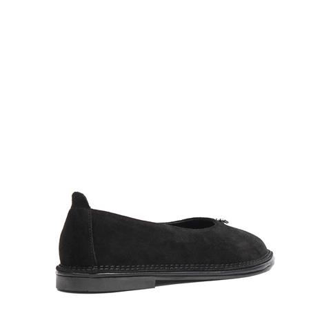 Kadın Siyah Süet Deri Ayakkabı