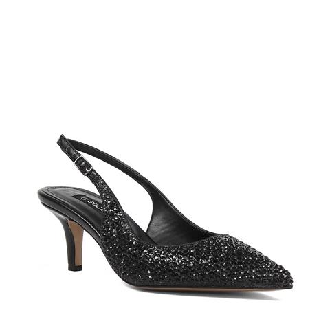 Kadın Siyah Taşlı İnce Topuklu Abiye Ayakkabı