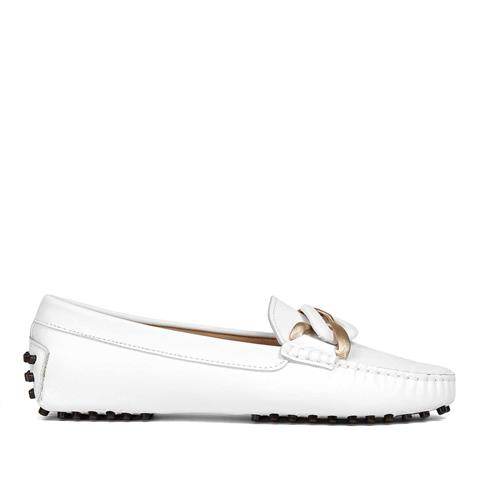 Kadın Siyah Tokalı Deri Babet