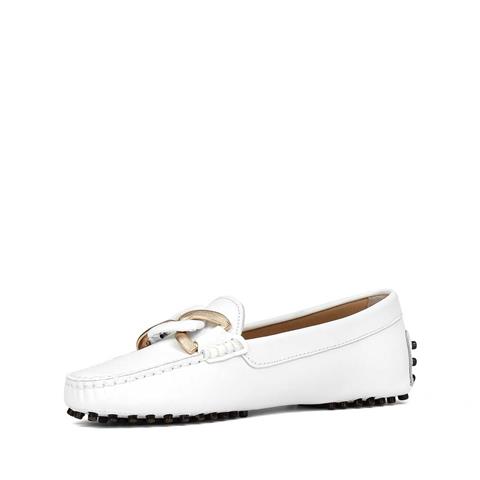 Kadın Siyah Tokalı Deri Babet