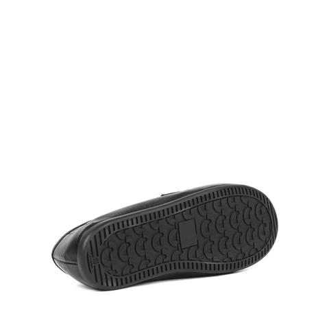 Kadın Siyah Tokalı Deri Loafer