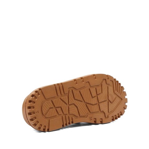 Kadın Siyah Tokalı Gladyatör Deri Terlik