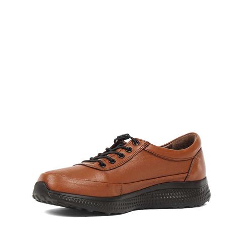 Kadın Taba Bağcıklı Deri Ayakkabı