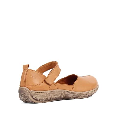 Kadın Taba Bantlı Önü Kapalı Deri Ayakkabı