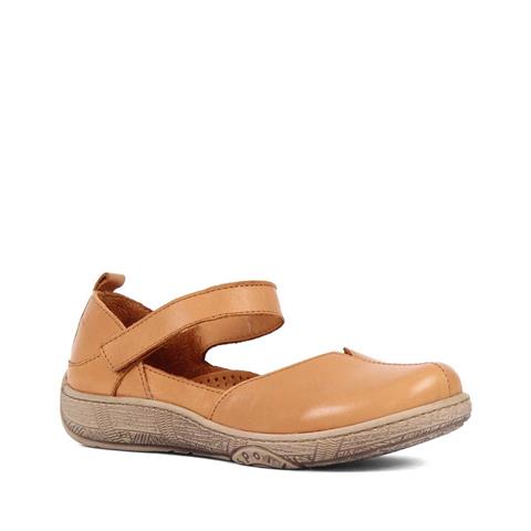 Kadın Taba Bantlı Önü Kapalı Deri Ayakkabı