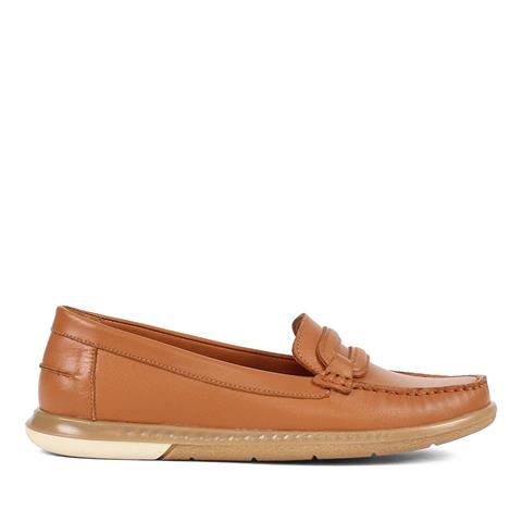 Kadın Taba Deri Ayakkabı