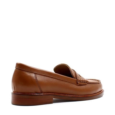 Kadın Taba Deri Loafer