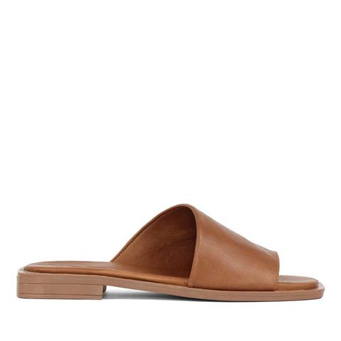 Kadın Taba Deri Terlik