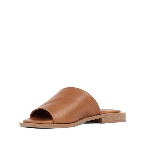 Kadın Taba Deri Terlik