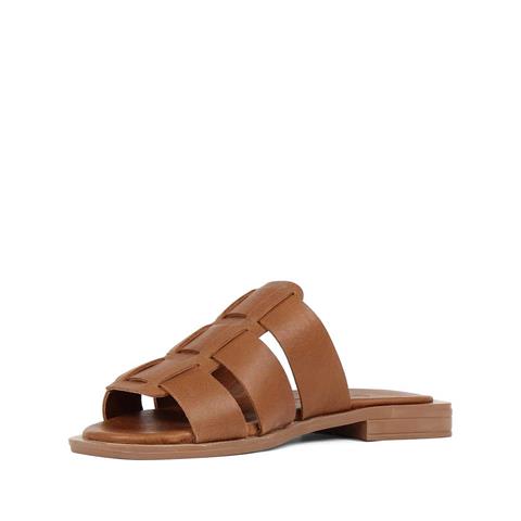 Kadın Taba Deri Terlik