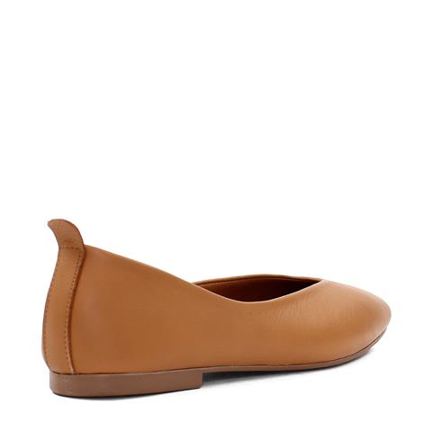 Kadın Taba Düz Deri Babet