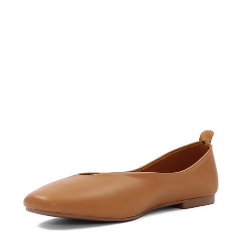 Kadın Taba Düz Deri Babet