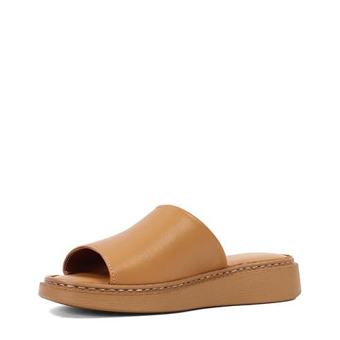 Kadın Taba Düz Deri Terlik