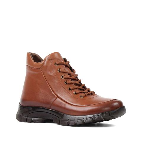 Kadın Taba Fermuarlı Deri Bot