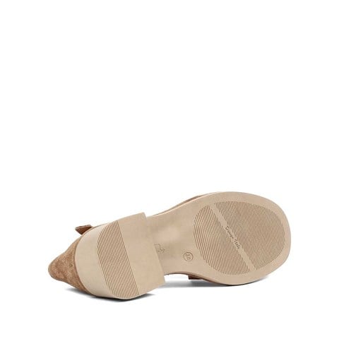 Kadın Taba Gladyatör Süet Deri Sandalet