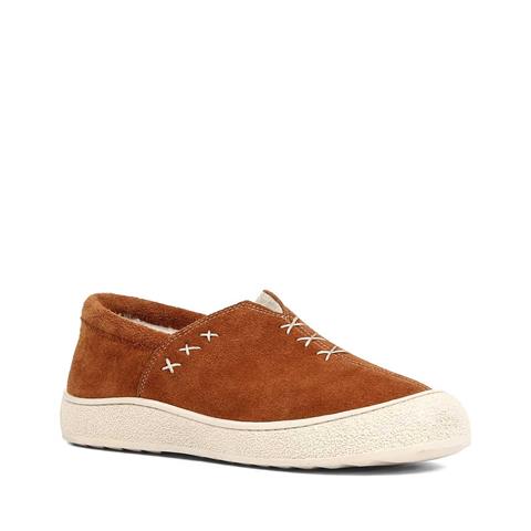 Kadın Taba Kalın Tabanlı Süet Deri Ayakkabı