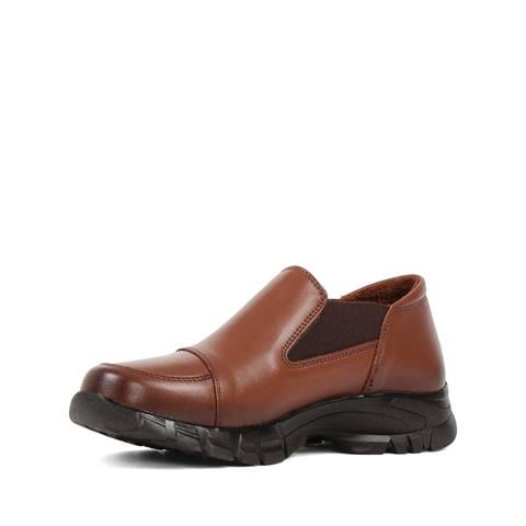 Kadın Taba Lastikli Kalın Tabanlı Deri Ayakkabı