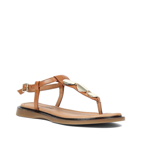 Kadın Taba Parmak Arası Deri Sandalet