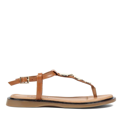 Kadın Taba Parmak Arası Deri Sandalet