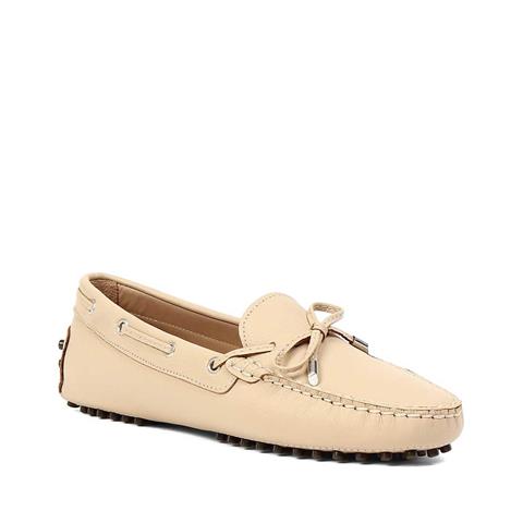 Kadın Ten Bağcıklı Deri Ayakkabı