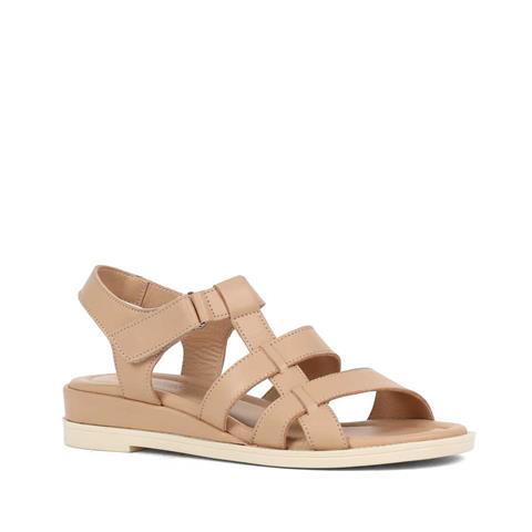 Kadın Ten Bilekten Bantlı Deri Sandalet