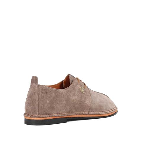 Kadın Vizon Bağcıklı Süet Deri Ayakkabı