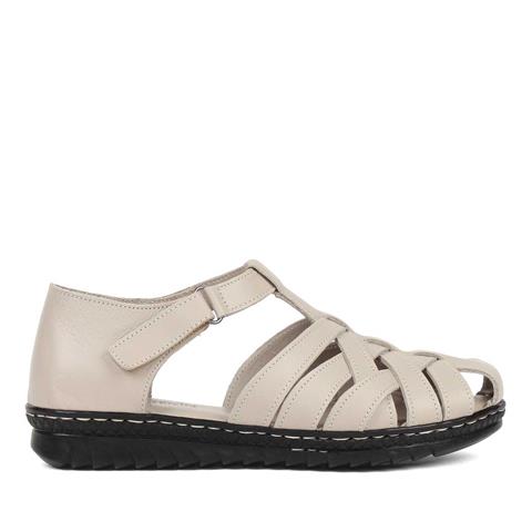 Kadın Vizon Bilekten Bantlı Deri Sandalet