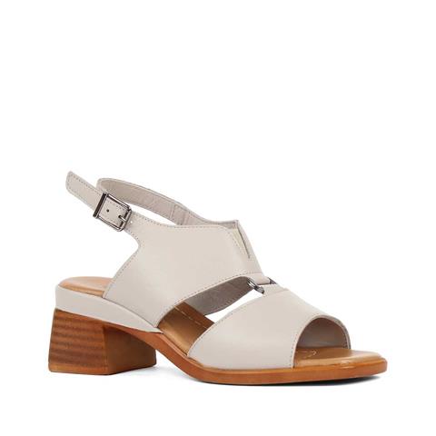 Kadın Vizon Bilekten Bantlı Deri Sandalet