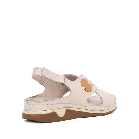 Kadın Vizon Bilekten Bantlı Deri Sandalet