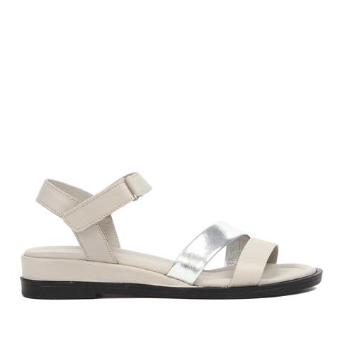 Kadın Vizon Bilekten Bantlı Deri Sandalet