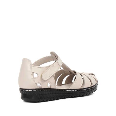 Kadın Vizon Cırt Cırtlı Gladyatör Sandalet